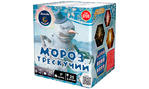  Батарея салютов Мороз трескучий  в Пскове